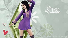 The Sims 10th Anniversary wallpapers (PSP)