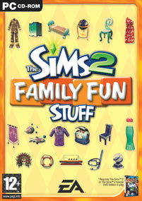 The Sims 2: Family Fun Stuff box art packshot