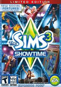 The Sims 3: Showtime (Limited Edition) packshot box art