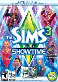 The Sims 3 Plus Showtime packshot box art
