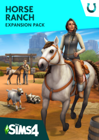 The Sims 4: Horse Ranch cover box art packshot