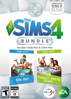 The Sims 4: Bundle Pack (Spa Day and Perfect Patio Stuff) Packshot Box Art