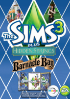 The Sims 3 Plus Hidden Springs and Barnacle Bay packshot box art