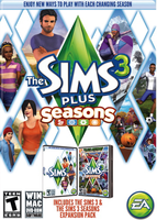 The Sims 3 Plus Seasons packshot box art