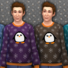 Men&#039;s Penguin Print Sweater