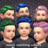 Maxis Matching Short Spiky Hairdo for Toddlers