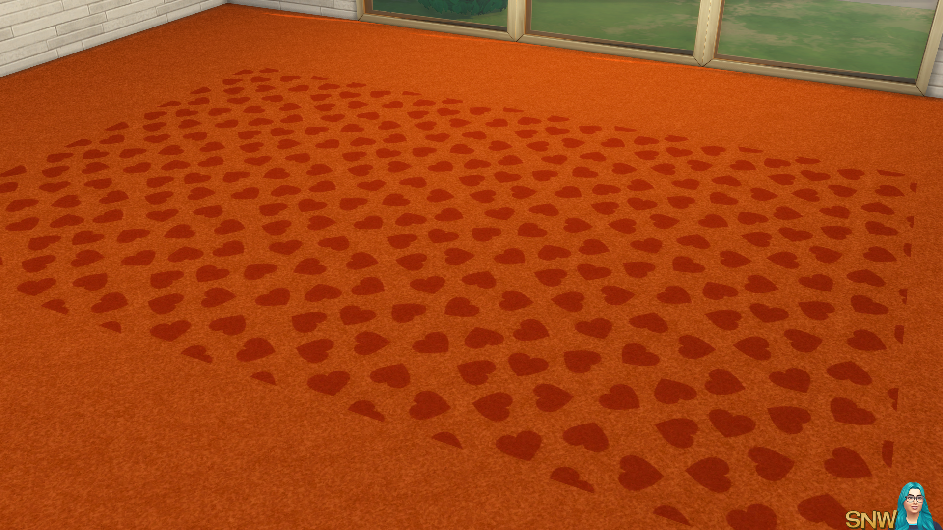 Valentine&#039;s Day 2018 / Love Carpets #8 (Hearts - Full - Small - Dark)