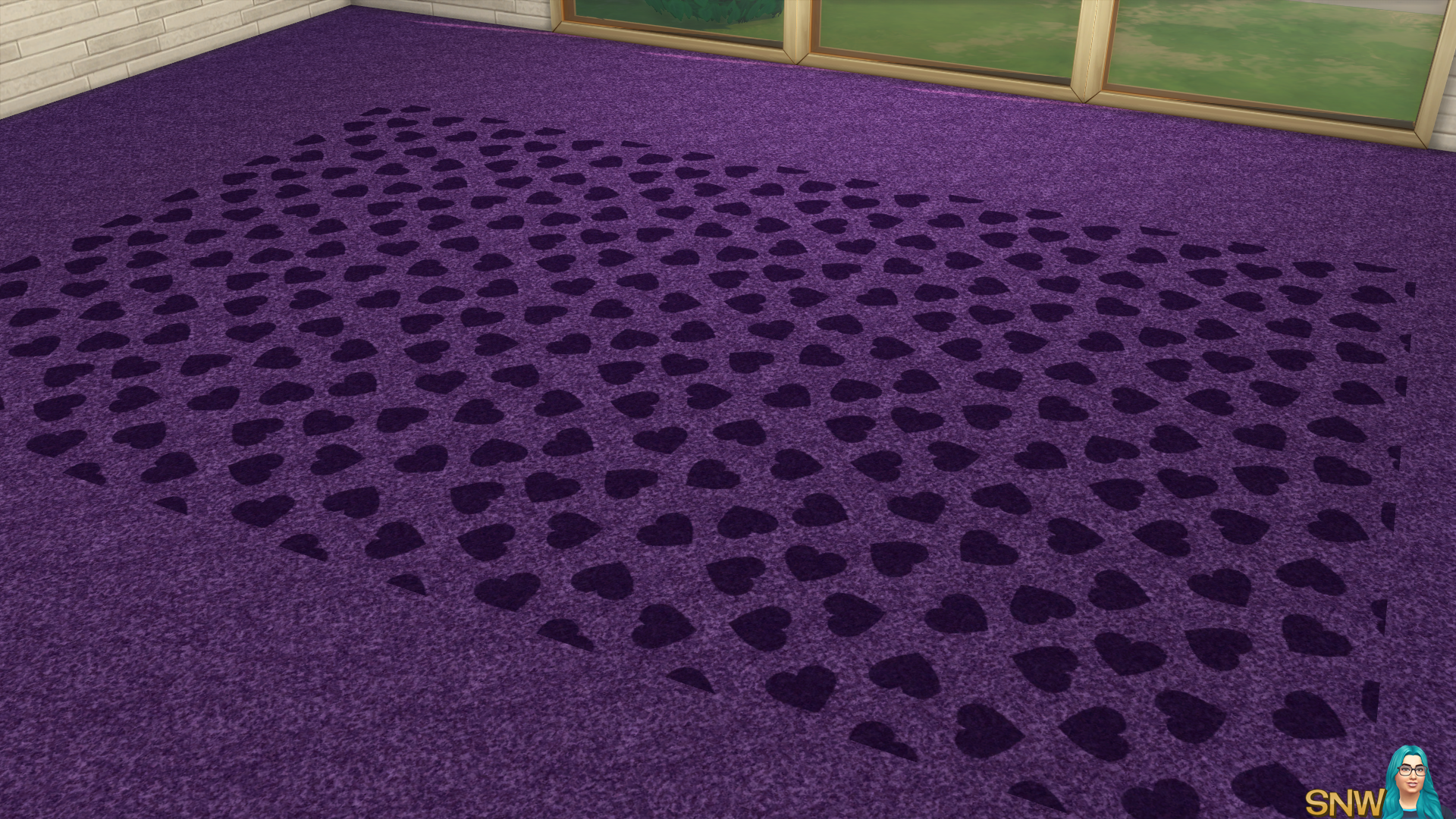 Valentine&#039;s Day 2018 / Love Carpets #8 (Hearts - Full - Small - Dark)