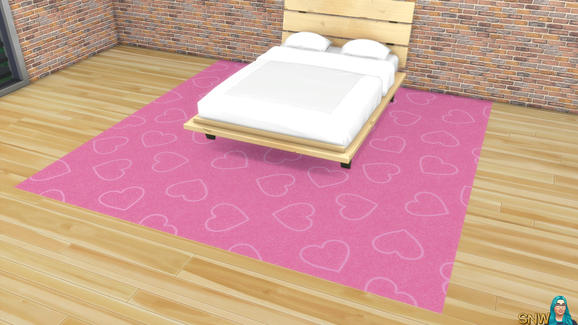 Valentine&#039;s Day 2018 / Love Carpets #3 (Hearts - Outline - Large - Light)