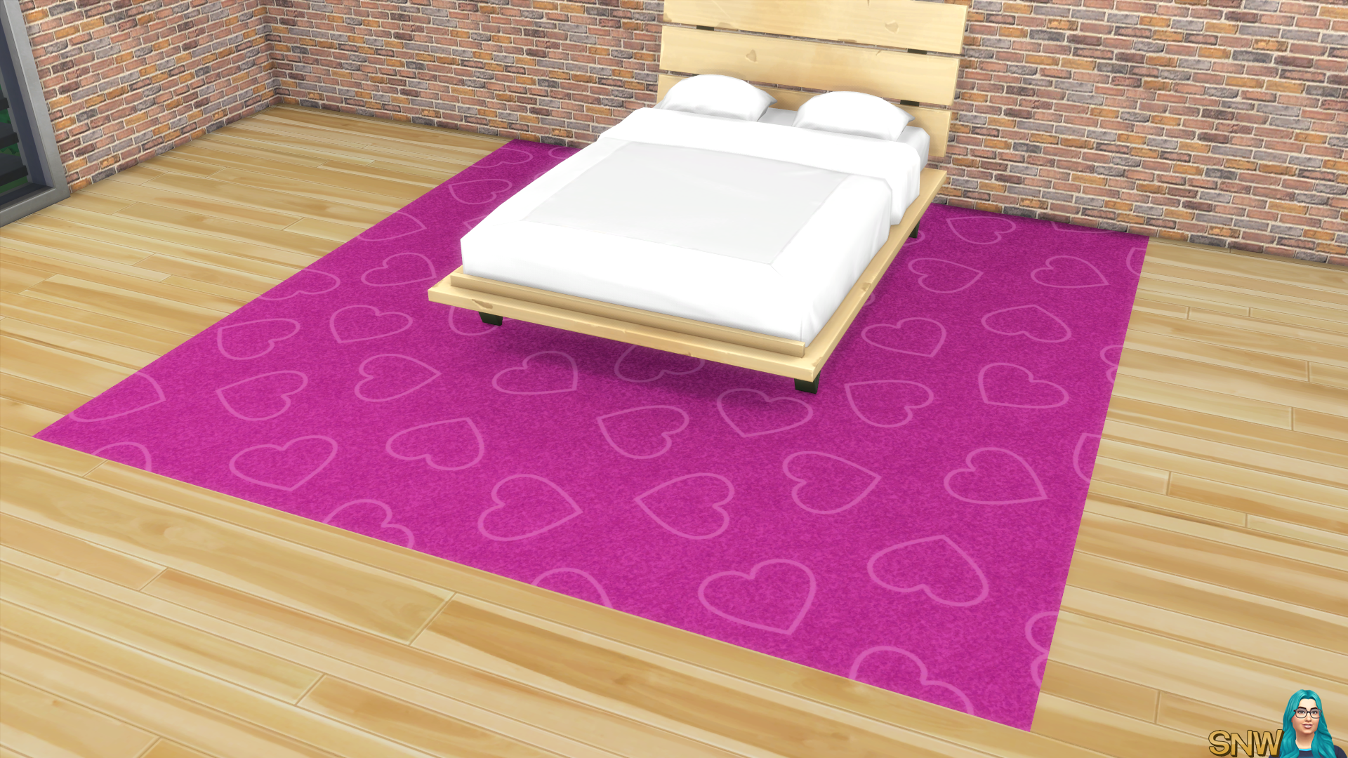 Valentine&#039;s Day 2018 / Love Carpets #3 (Hearts - Outline - Large - Light)