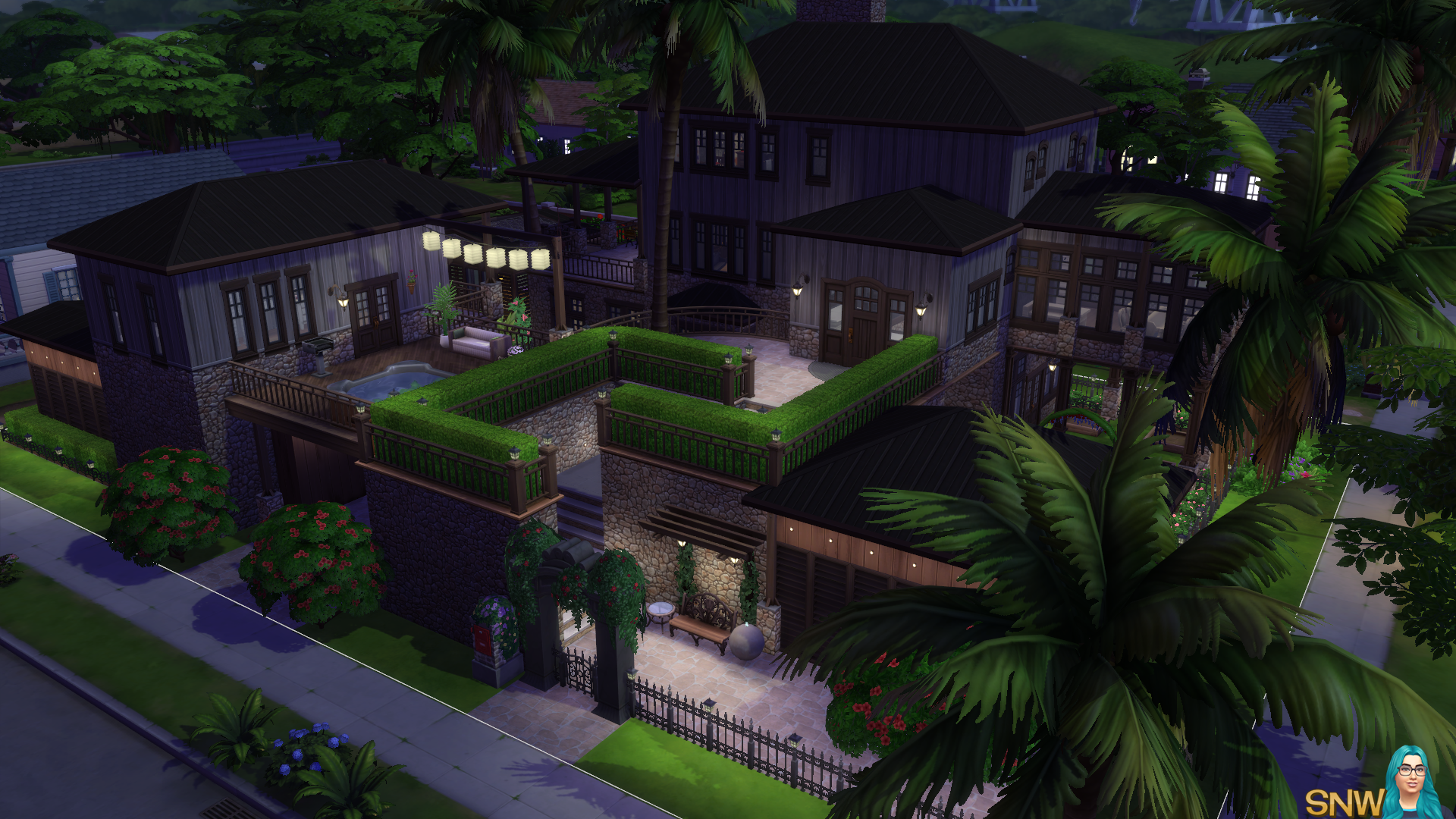 Fun &amp; Quirky house in The Sims 4