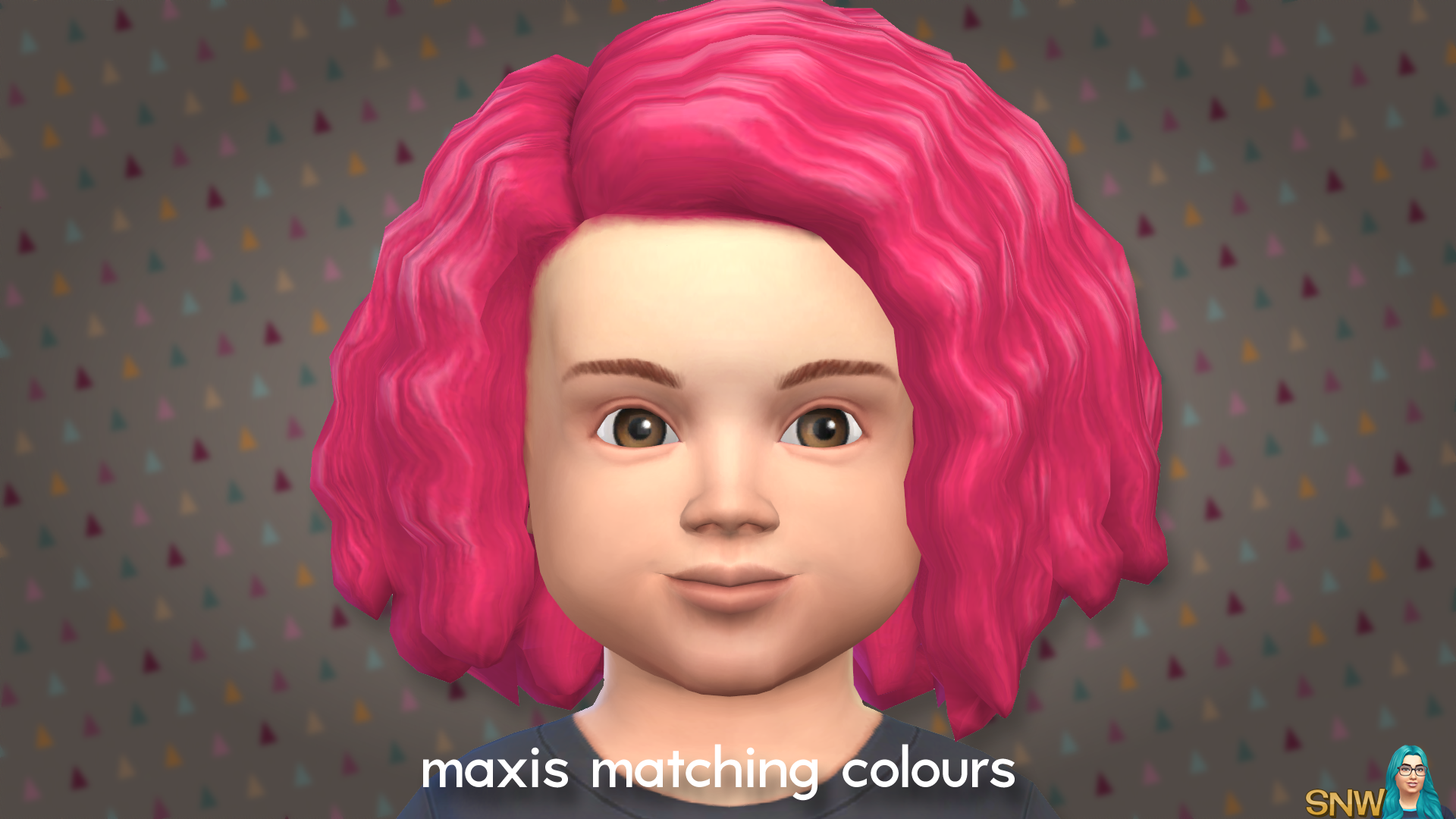 Maxis Matching Twist-out Hairdo for Toddlers