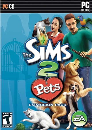 The Sims 2: Pets box art packshot US