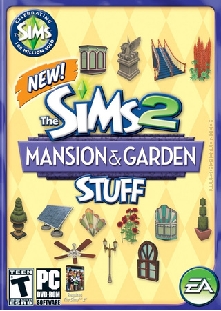 The Sims 2: Mansion &amp; Garden Stuff box art packshot US
