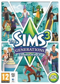 The Sims 3: Generations box art packshot