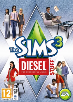 The Sims 3: Diesel Stuff box art packshot
