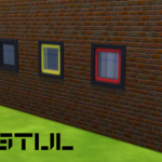 De Stijl Windows for The Sims 4