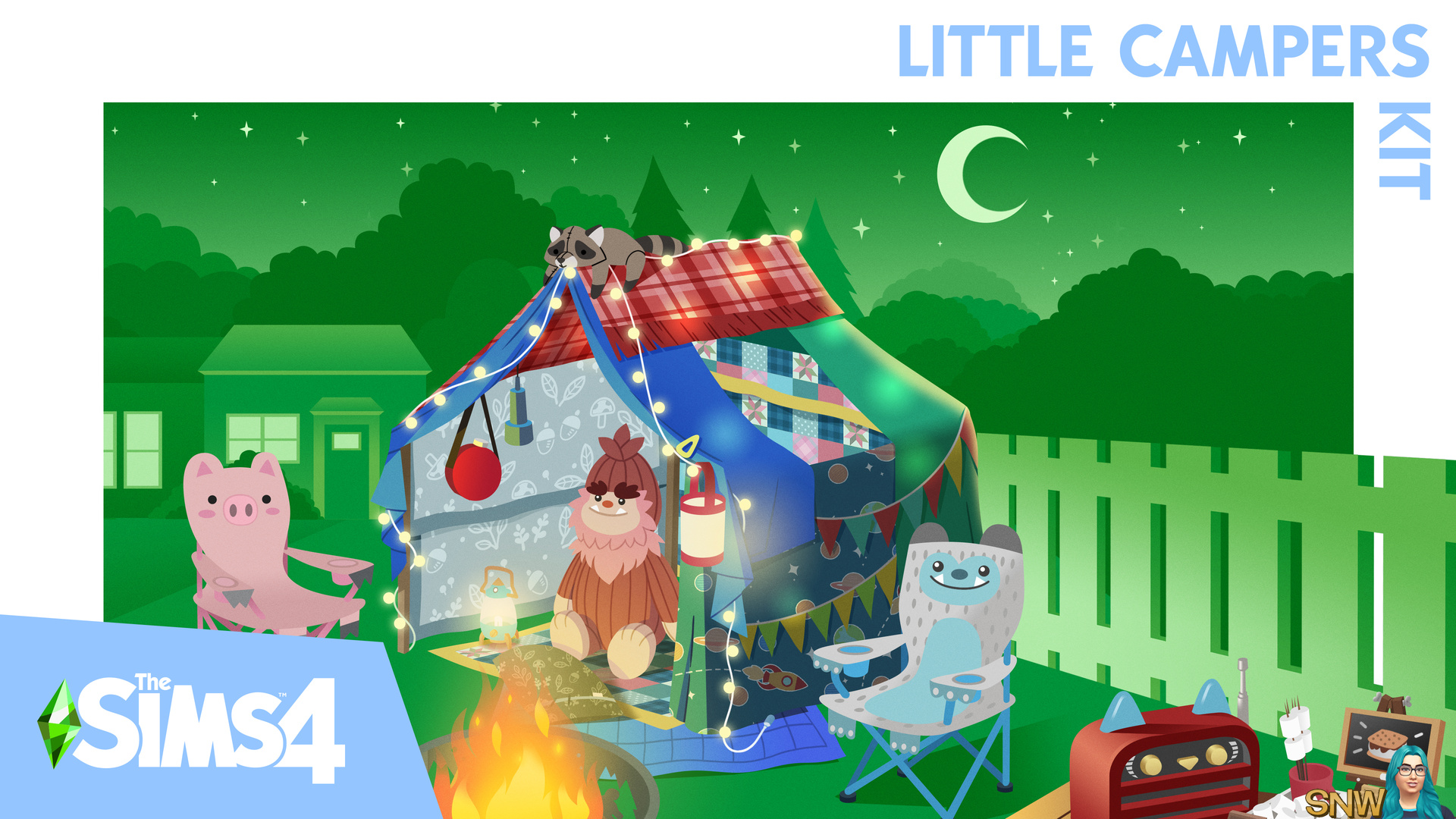 The Sims 4: Little Campers Kit Key Art