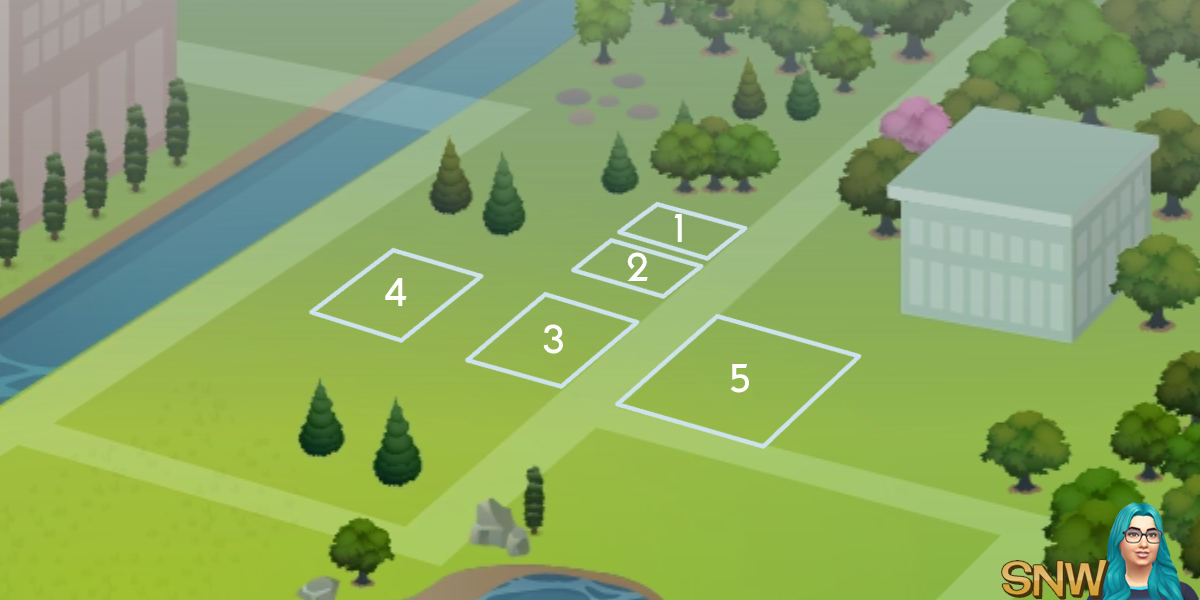The Sims 4: Newcrest world neighbourhood 1