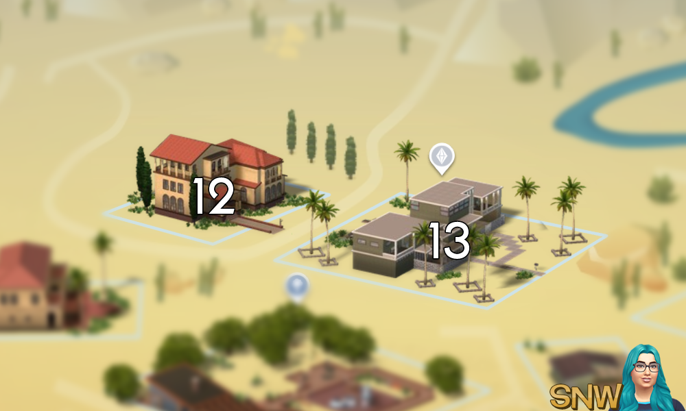The Sims 4: Oasis Springs world neighbourhood #4